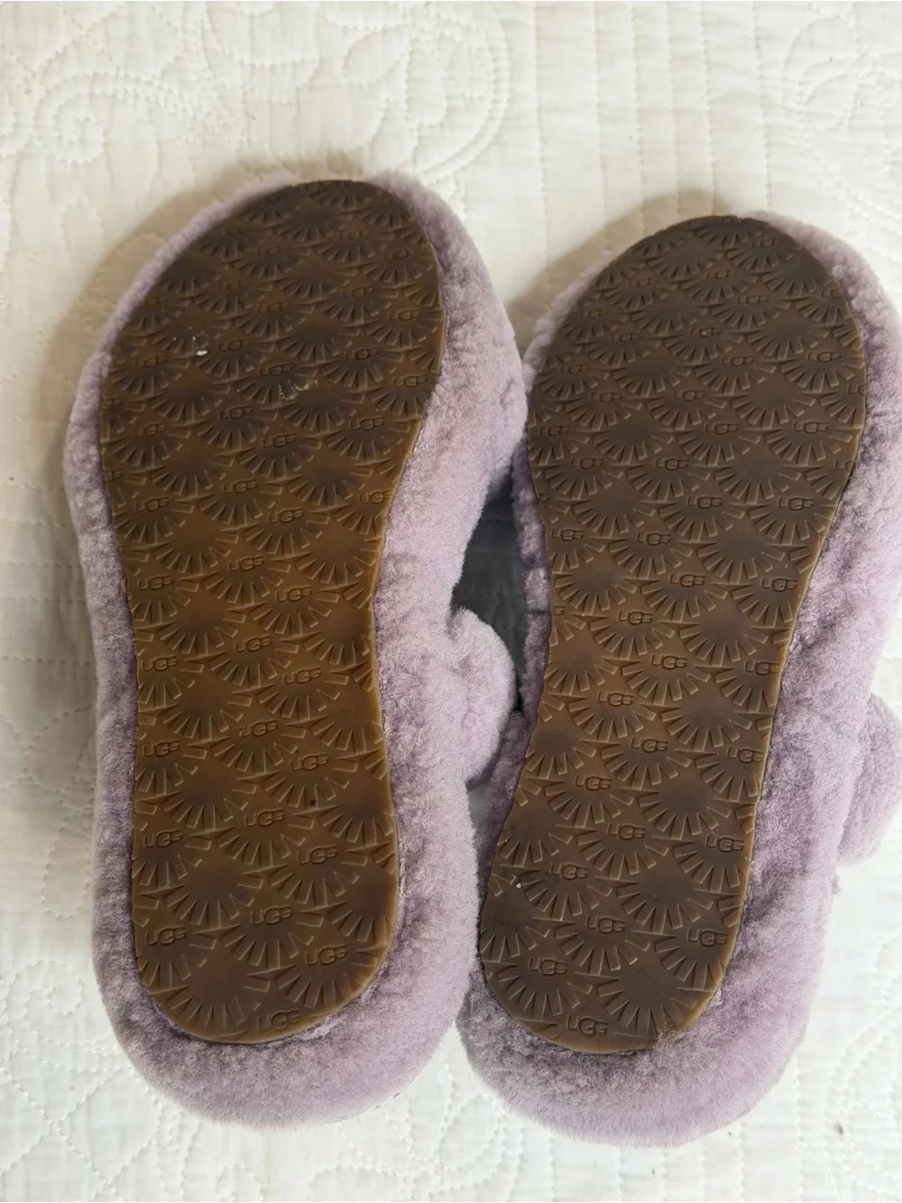 UGG Girls Size 5 Kids' Oh Yeah Slipper 1115752K Lilac Purple Slide Comfy